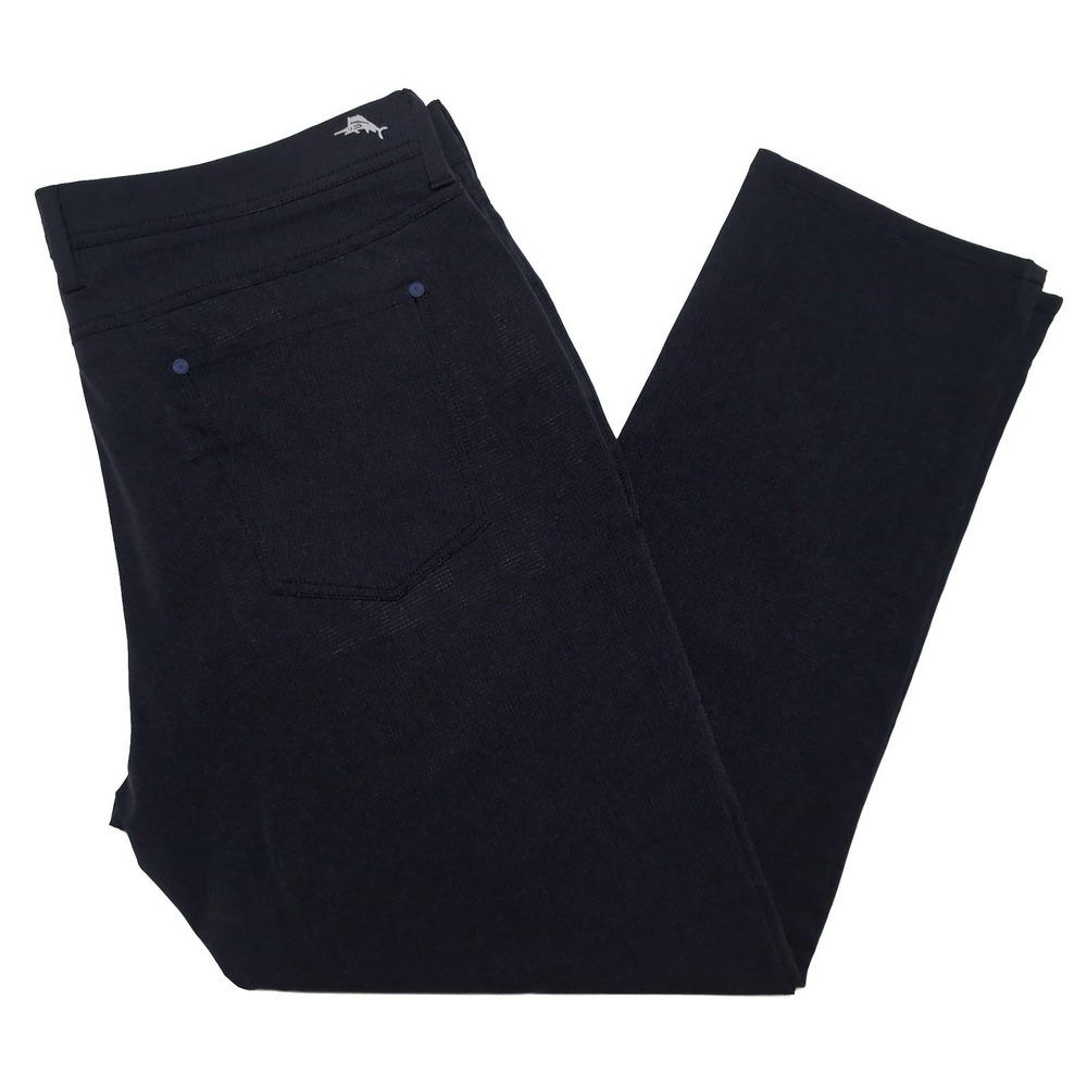 TOMMY BAHAMA Performance Pants Mens 38x30 Navy Blue Excellent 5-Pocket Stretch